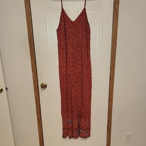 NATURAL LIFE Red and Blue Floral Maxi Jumpsuit & American Eagle Jumpsuit